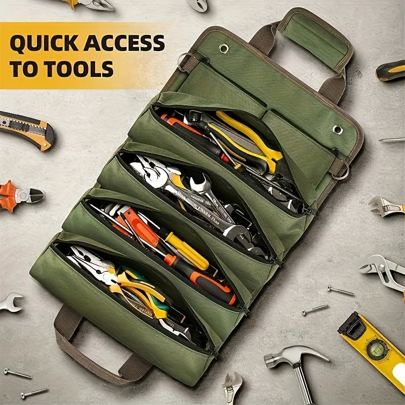 Heavy-Duty Roll-Up Tool Bag Heavy-Duty Roll-Up Tool Bag